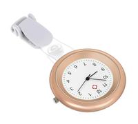 IWOWHERO Hanging Nurse Watch Nurse Pocket Watch Clip-on Design Accurate Timing Aluminium Alloy Golden for Nurses Doctors Hospitals Fields