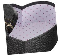 IWOWHERO Heart Shaped Box Large Black Paper Box with Lid for Valentines Day Chocolate and Flower Packaging Suitable for Romantic Occasions and Anniversary Presents