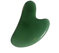 IWOWHERO Heart Shaped Jade Gua Sha Board Facial Body Beauty Massager Smooth Scraping Massage Tool for Face Neck and Back Spa Care with Polished Edges Comfortable Grip