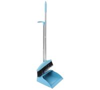 IWOWHERO Heavy Duty Broom and Long Handle Dustpan Set with Soft Bristles Efficient Sweeping for Home Office Retail Cleaning Dustpan and Brush Combo for Large Area Dirt and Debris Removal
