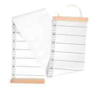 IWOWHERO Height Growth Chart and Hanging Height Measurement Ruler for Boys and Girls, Portable Fabric Growth Wall Chart Centimeters Scale, Suitable for Home and Nursery Use