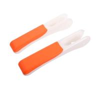 IWOWHERO Hospital Commode arm Pads 2pcs White Plastic Non Slip Replacement Pads for Disabled Users Bathroom Activities