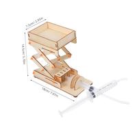 IWOWHERO Hydraulic Scissor Lift Stand Educational Lab Jack Platform for Science Experiments DIY Assembly Enhances Creativity and Motor Skills Laboratory Lift Table