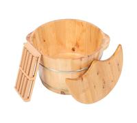 IWOWHERO Insulated Foot Bath Spa Foot Spa Bath Wooden Tub Pedicure Thicken Bucket
