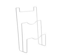 IWOWHERO Iron Art Door Back Pan Lid Rack Heavy-Duty Kitchen Dish Drainer Stand No-Drill Installation White Organizer for Pot Covers and Cutting Boards
