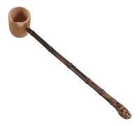 IWOWHERO Japanese Bamboo Water Ladle with Long Handle Water Scoop for Home Tea Ceremonies and Outdoor Camping Natural Bamboo Kitchen Utensil