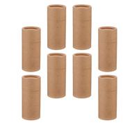 IWOWHERO Kraft Paper Cylinder Essential Oil Bottle Packing Boxes 8pcs with Lid for Storage and Carrying