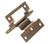 IWOWHERO Large Gold Metal Door Hinges for Grandfather Clock Repair Vintage Decorative Antique Clock DIY Hardware Mechanical Restoration Parts