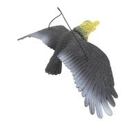 IWOWHERO Large Plastic Eagle Yard Ornament with Easy to Install Feature and Rotates with The Wind, Eye-catching Outdoor Statue for Patios and Windows