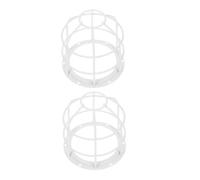 IWOWHERO Light Bulb Cage Guard Wire Frame Lamp Safety Cage for Warehouses and Factories Stainless Steel Impact Resistant 2pcs