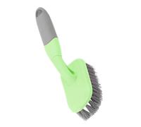IWOWHERO Long Handle Toilet Scrub Brush with Plastic Handle for Deep Tile and Shower Cleaning Stiff Bristles Floor Brush for Bathroom Hygiene Easy Grip for Thorough Dirt Removal