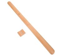 IWOWHERO Long Wooden Shoe Horn with Beech Material and 55cm Long Handle, Convenient for Home Use and Travel, Easy to Use Shoe Horn for Men, the Elderly, and Pregnant Women