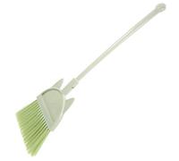 IWOWHERO Lovely Small Cartoon Cat Broom for Lightweight Pretend Play Cleaning Tool and Compact Sweeping Brush for Household Activities and Interaction Green
