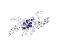IWOWHERO Luxury Hair Accessories Set Pearl Hair Clip Rhinestone Comb Handmade Headdress Special for Wedding Anniversary