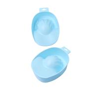 IWOWHERO Manicure Care Bowl Nail Removal Bowl Soak Tray Plastic Blue Hand Soak for Nail Art Design