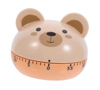 IWOWHERO Mechanical Cartoon Kitchen Timer Cute Bear Design Manual Countdown Reminder for Cooking Baking and Student Management No Battery Needed Suitable for Autism and Special Needs