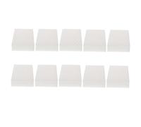 IWOWHERO Melamine Cleaning Sponges Practical Dishcloth 10pcs White Easy to Clean High Density Fine-Porous Eraser Blocks Household Cleaning Supplies for Kitchen and Car Washing