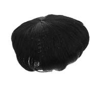 IWOWHERO Men's Fluffy Synthetic Wig Hair Loss Replacement System Natural Appearance Short Wig Hairpiece for Guys