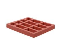 IWOWHERO Mini Brick Silicone Mold for DIY Wall Crafting Small Flexible with 8 Long Bricks Suitable for Fondant Clay and Model Building