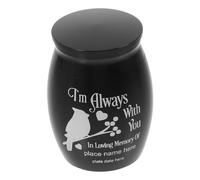 IWOWHERO Mini Parrot Urn with Lid for Pet Bird Ashes Small Keepsake Cremation Memorial Urn with Secure Seal Suitable for Parrot and Bird Funeral and Leak-resistant Keepsake Holder