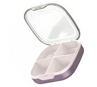 IWOWHERO Mini Portable Medicine Storage Box with Compartments Lightweight Sealed Travel Pill Organizer for Daily Vitamins Jewelry and Holder Environmental Friendly Compact Case
