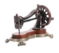 IWOWHERO Mini Retro Sewing Machine Model for Dollhouse Decoration Micro Landscape Adornment Multi Purpose Miniature Supplies Easy to Use Dollhouse Accessory Selection