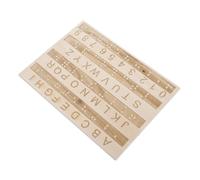 IWOWHERO Montessori Wooden Braille Alphabet Tracing Board Educational Tactile Learning Tool for Blind Portable Digital Format for Braille Writing Practice and Literacy Development