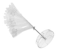 IWOWHERO Nail Art Color Chart with 120 Fan-shaped Tips Portable Plastic Nail Color Display Stand Spiral Fan-shaped Shelf Sturdy Material for Salon and DIY Gel Practice