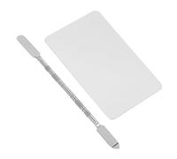 IWOWHERO Nail Art Mixing Palette with Makeup Board for Foundation and Cosmetic Color Blending Portable Stainless Steel Tool for Artists and Enthusiasts