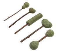 IWOWHERO Natural Catnip Lollipops Pet Teething Snacks for Cats Teeth Cleaning 5pcs Set of 5 Catnip Treat Sticks to Keep Cats Healthy and Tongue Movement Indoors