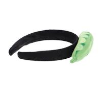 IWOWHERO Novelty Plush Vegetable Headband Cute Pea Design Soft Elastic Hair Wrap for Women Lightweight Portable Funny Spa Makeup Hairband Creative Cartoon Fruit Hair Accessories