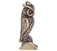 IWOWHERO Owl Pendant and Sturdy Material Keychain with High Hardness Solid Brass Creative Stylish Home Decoration for Keyrings and Other Decors