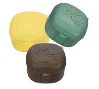 IWOWHERO Pacifier Organiser Compact Pacifier Container Box for Babies Charming Cat Paw Shape PP Material Travel Storage Case 3Pcs Pack