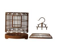 IWOWHERO Parakeet Carrier Cage Large Birdcage Plastic Decorative Macaw Travel Small Budgie Portable for Home Outdoor