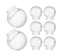 IWOWHERO Pendant Light Cover 8pcs Glass Sphere Crackle Finish Light Fixture Replacement Globe for Garden Use and Outdoor Decor