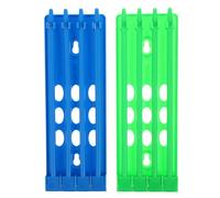 IWOWHERO Pigeon Ring Racks 2-Pack Plastic Multi-Hole Organizer Rack for Pigeon Foot Rings in Poultry Operations Management