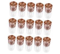 IWOWHERO Plastic Lip Balm Containers with Proper Capacity 15pcs Rose Shape Refillable Lip Gloss Tubes for Travel and Everyday Makeup Session