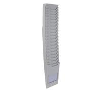IWOWHERO Plastic Time Card Rack 20 Multi-grid Slots for Category Marking and Convenient to Carry, for Office and Warehouse Storage Organization