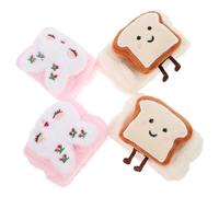 IWOWHERO Plush Face Washing Wristbands Comfortable Moisture Absorption Bands 2 Pairs Soft Makeup and Spa Towelling Wrist Wraps for Women and Girls for Yoga and Doing Chores