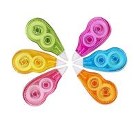 IWOWHERO Portable Correction Tape Set Smooth Progress with No Drying Time 6pcs 12 Meters Length Each Lightweight Pp Material Convenient Stationery Accessory Random Color