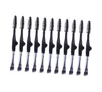 IWOWHERO Portable Dual-Head Makeup Brush for Eyebrows and Eyelashes 1 Piece Beauty Tool for Women