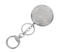 IWOWHERO Portable Pillbox Keychain Case Small Medicine Storage Box for Travel Purse Pocket Use as Emergency Case Keychain Holder for Tablets