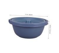 IWOWHERO Portable Plastic Chamber Pot for Adults Sturdy Reusable Spittoon with Rounded Edges Stable Flat Base Easy to Clean and Carry Practical Portable Toilet for Bedroom and Household Use