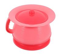 IWOWHERO Portable Potty with Handle and Lid Plastic Commode Bucket for Toilet Training Lightweight Odor-isolating Urine Pot for Home Travel and Car Use