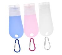 IWOWHERO Portable Silicone Squeeze Bottles Set 7pcs Travel Bottle Empty Squeeze Shampoo Refillable