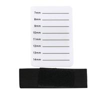 IWOWHERO Portable White Acrylic Eyelash Holder Board Numbers Round Edge, Lightweight Eyelash Plate for Home and Cosmetics Use, Does Not Damage Your Hand