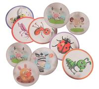 IWOWHERO Potty Training Stickers Target Stickers for Cartoon Animal 10 Sheets Reusable Color Changing PVC Adhesive Toilet Training Boys and Girls Toddlers