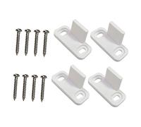 IWOWHERO Practical White Swing Stopper for Sliding Doors Barn Door Guides Easy to Slide High Reliability