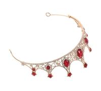 IWOWHERO Princess Crown for Women Rhinestone Bridal Tiara Headband Crown Wedding Accessory Costume Royal Theme Hat for Birthday Party