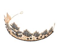 IWOWHERO Prom Crown Headbands for Costumes Tiara for Women Party Photo Prop Festival Photo Prop Queens Crown Queen Hairband Headband for Women Hairband Black